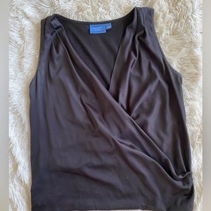 Vera Wang Open neckline blouse